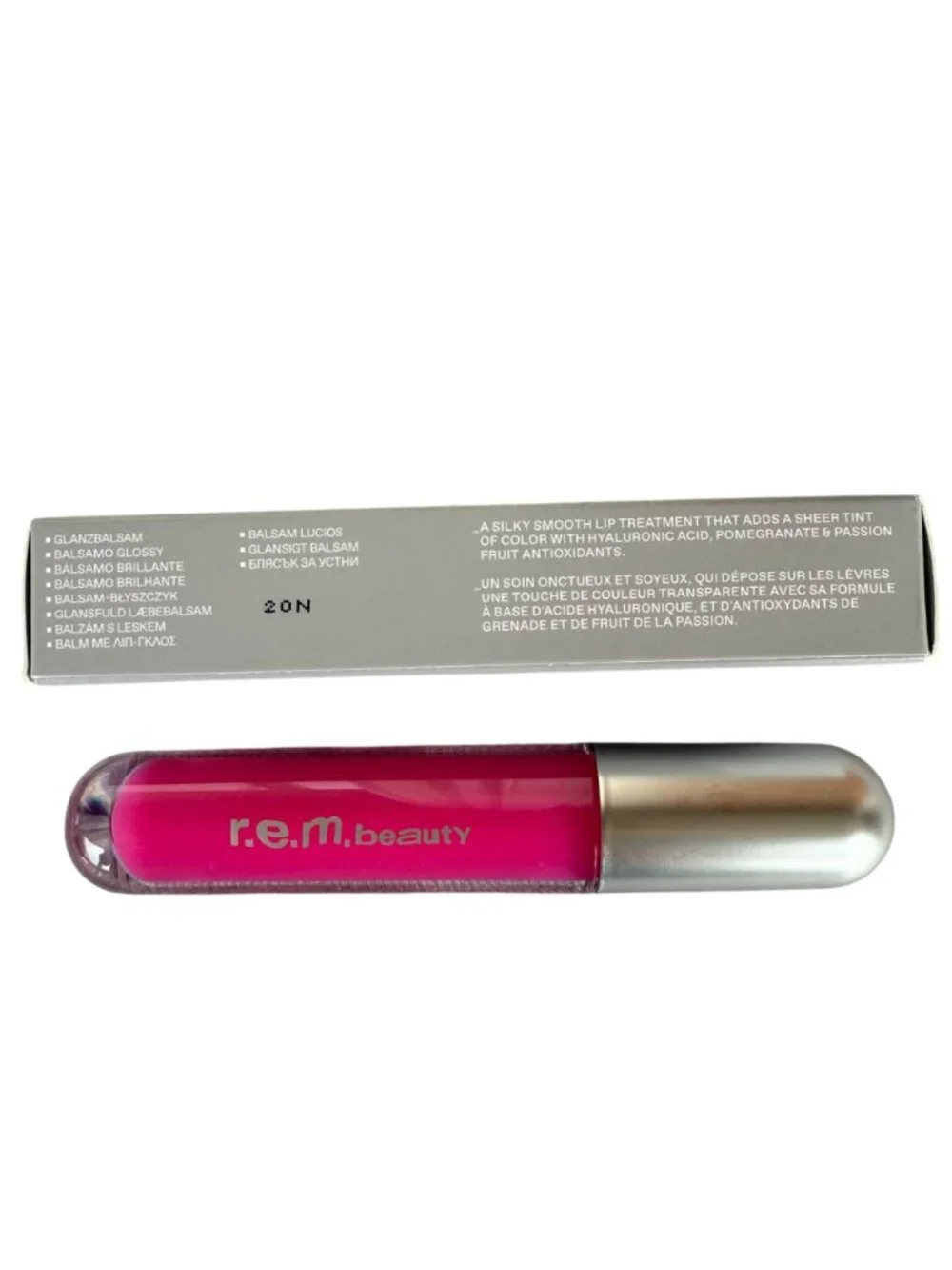 REM Beauty Essential Drip Glossy Lip Balm Strawberry Soda 0.15 oz Ariana Grande